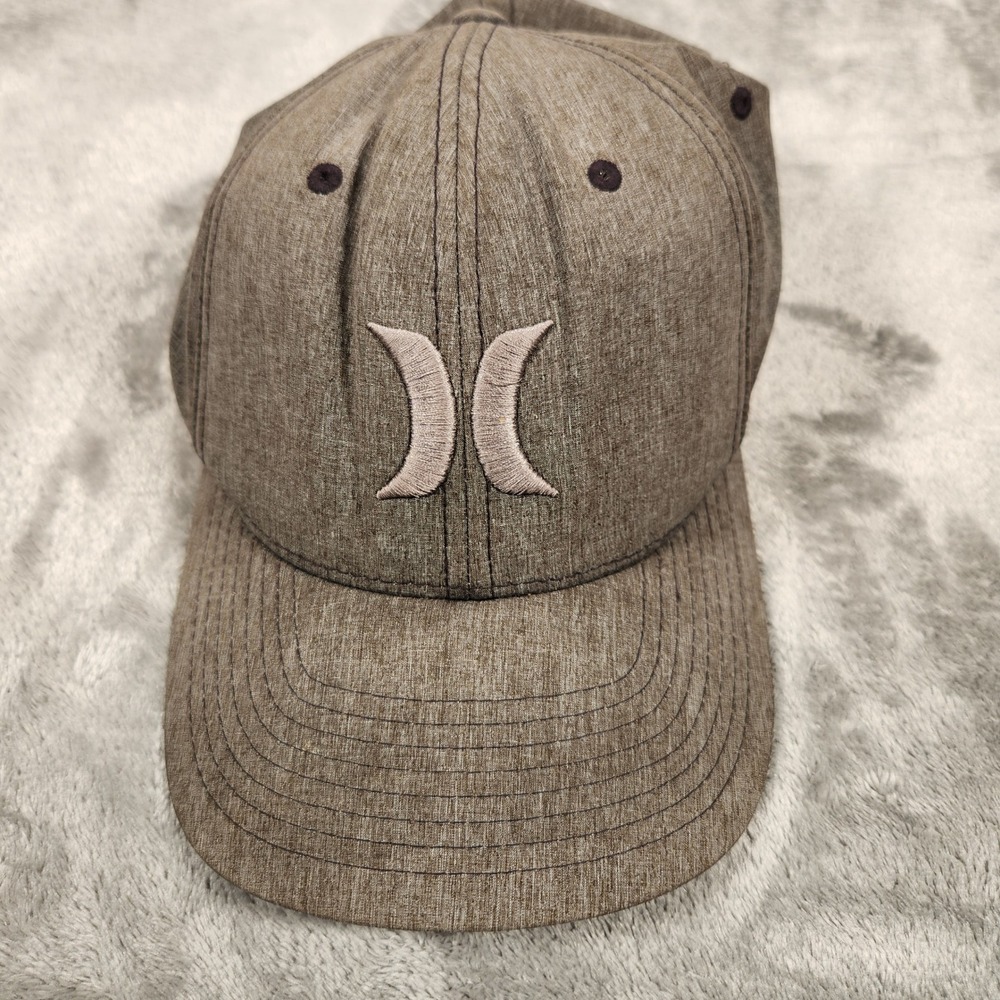 Hurley Baseball Hat Mens S-M Brown Excellent Nike Dri-FIT‎ Flexfit C4835-00